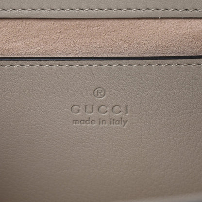 Gucci GG Supreme Monogram Calfskin Mini Padlock Shoulder Bag Beige Mystic White Oatmeal 6 of 7