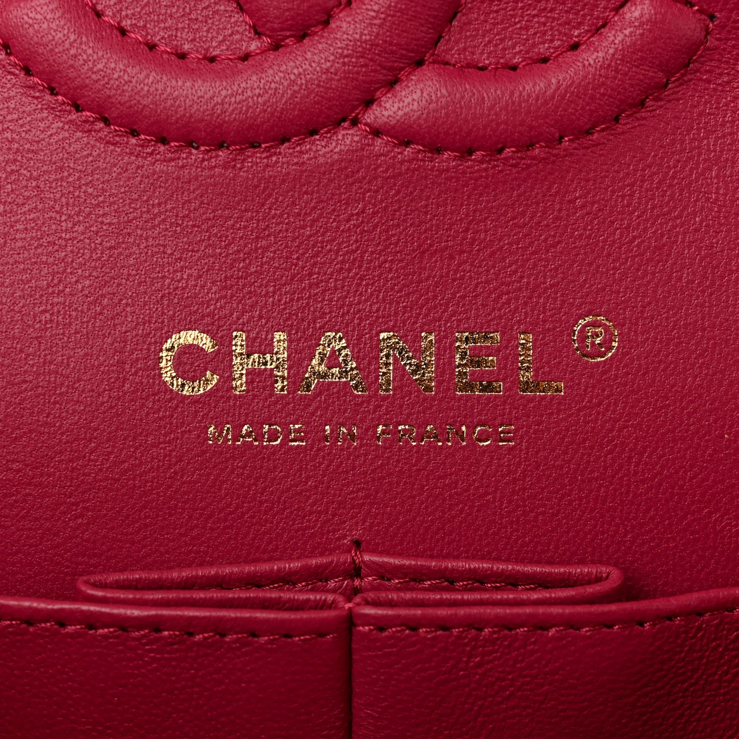 Caviar Quilted Small Double Flap Fuchsia