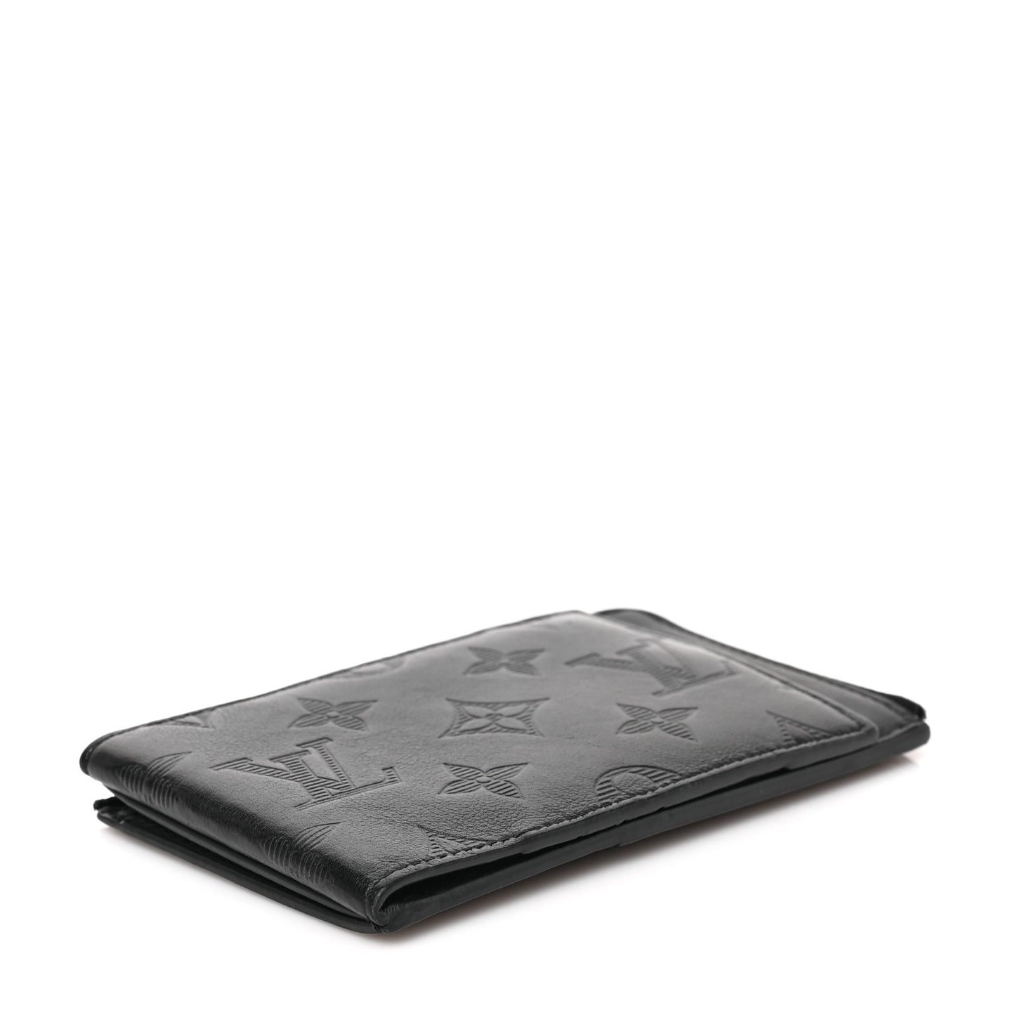 Calfskin Monogram Shadow Hybrid Wallet Black