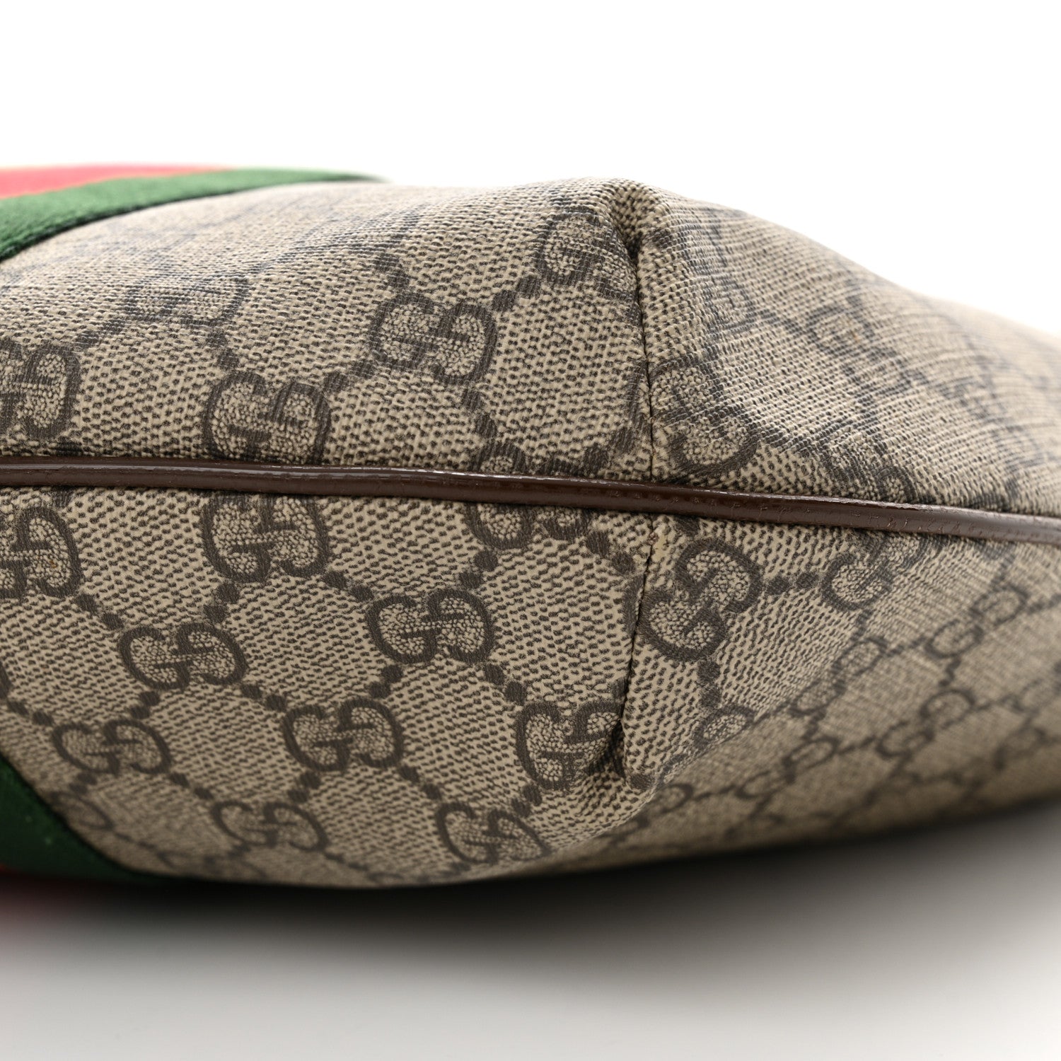 Gucci GG Supreme Monogram Web Small Ophidia Half Moon Hobo Brown 10 of 15