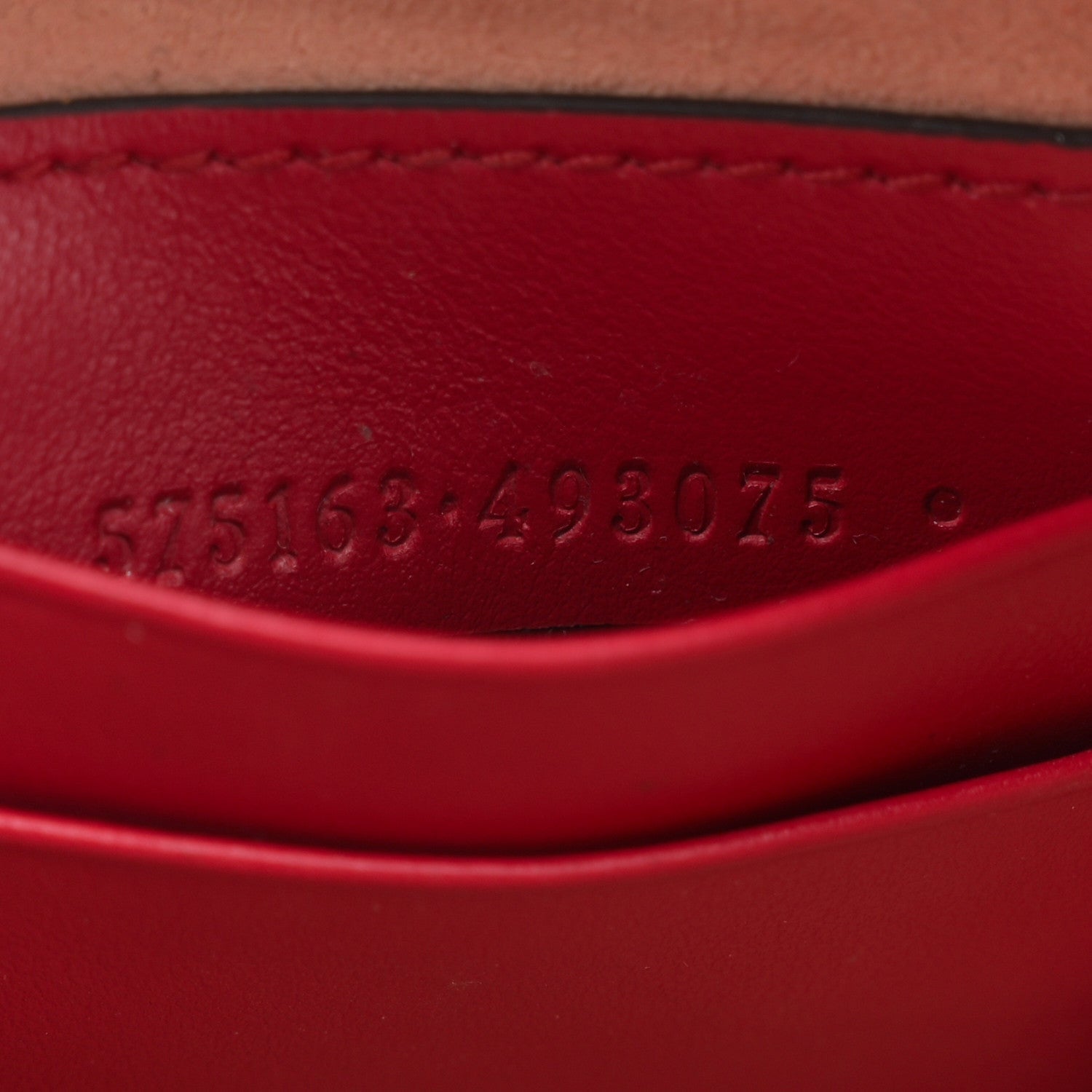 Gucci Calfskin Matelasse Mini GG Marmont 2.0 Bucket Bag Hibiscus Red 7 of 7
