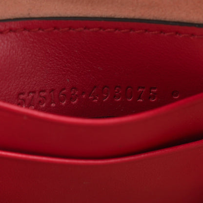 Gucci Calfskin Matelasse Mini GG Marmont 2.0 Bucket Bag Hibiscus Red 7 of 7