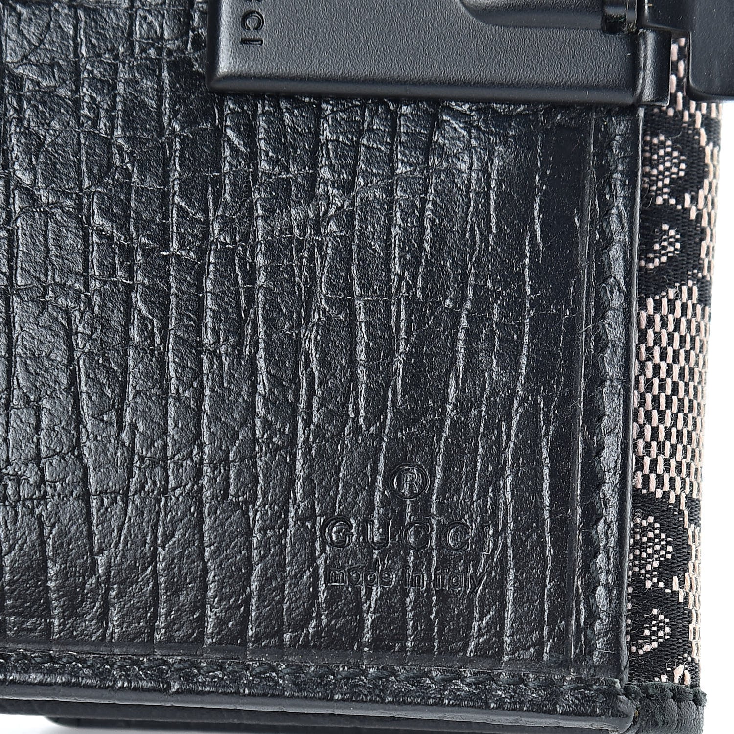 Gucci Monogram Bamboo French Wallet Navy 7 of 9