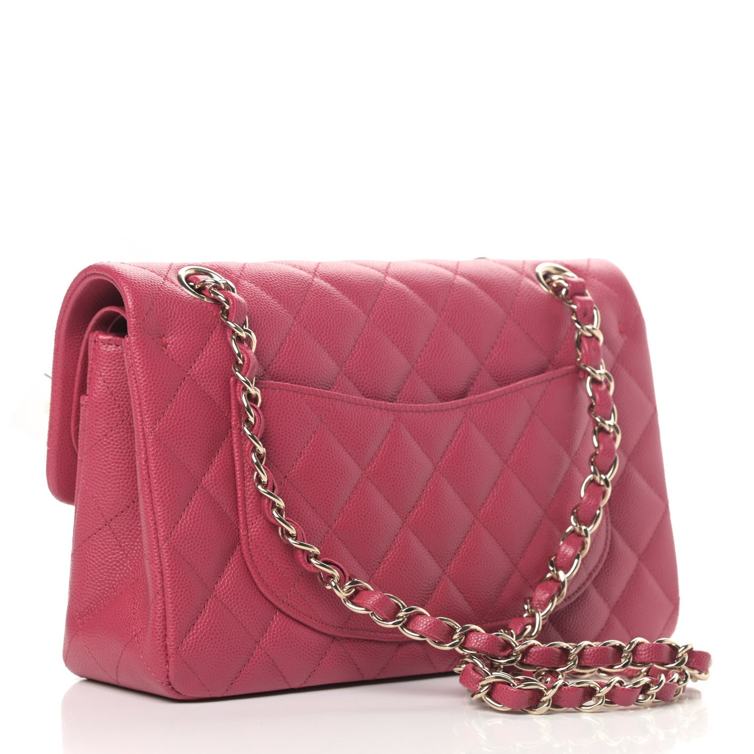 Chanel Caviar Quilted Small Double Flap Dark Pink 2 of 4