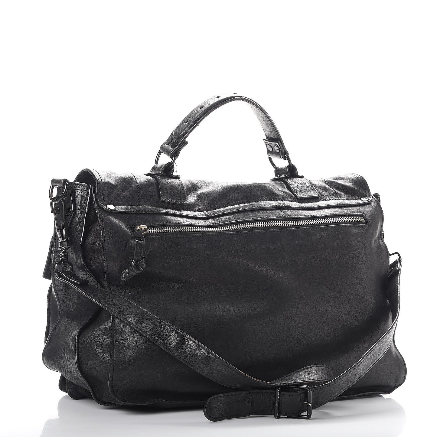 Lambskin Large PS1 Satchel Black