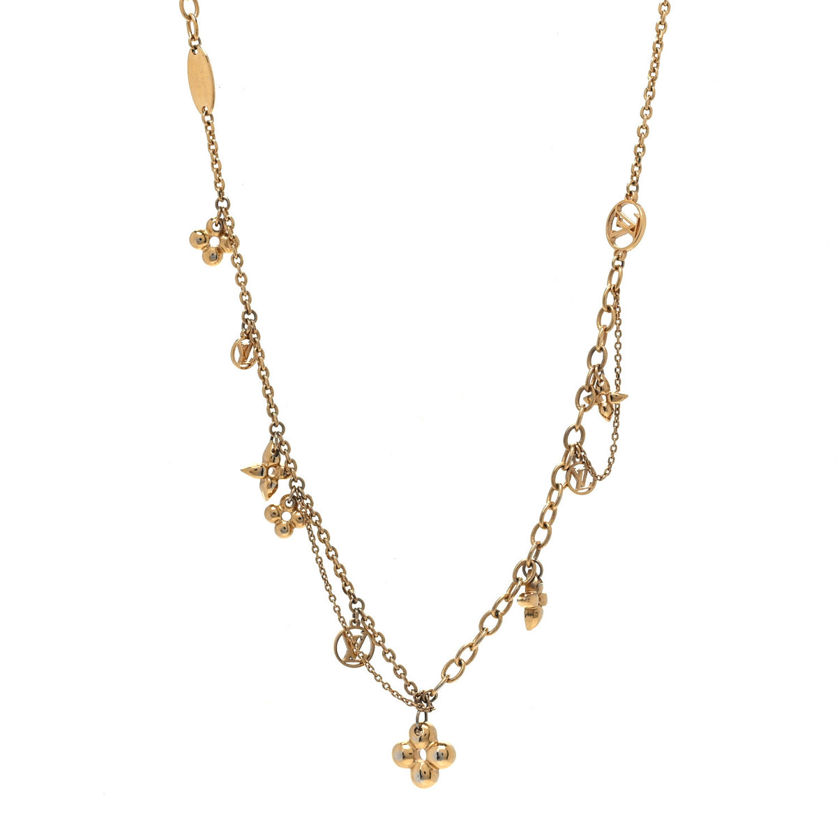 Blooming supple necklace Gold
