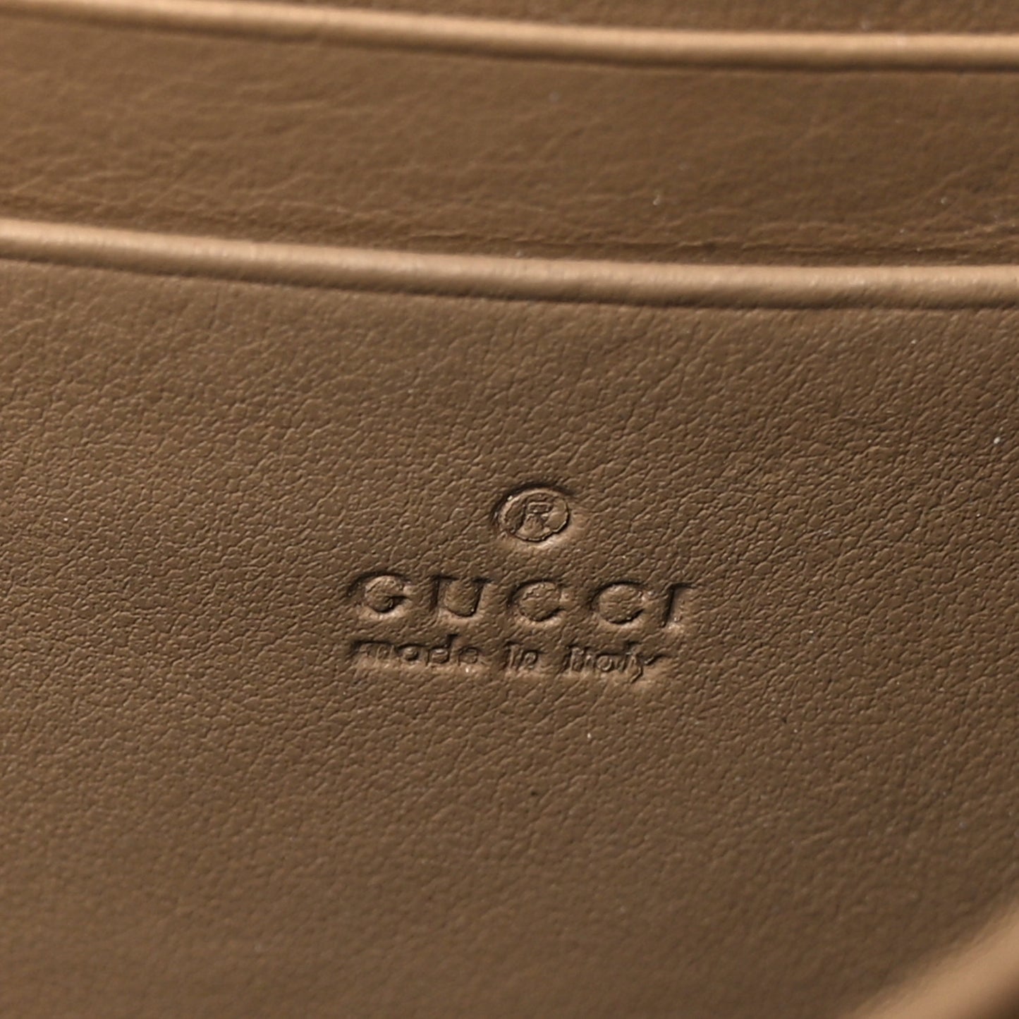 GG Supreme Monogram Mini Dionysus Chain Wallet Beige Taupe