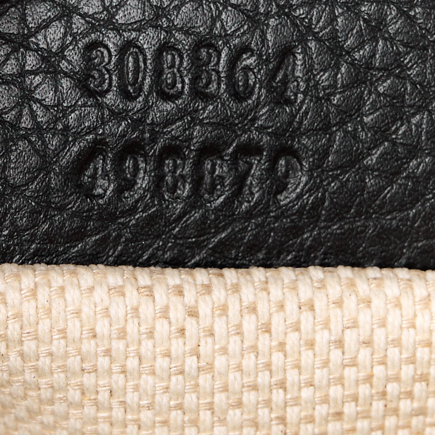 Pebbled Calfskin Small Soho Disco Bag Black