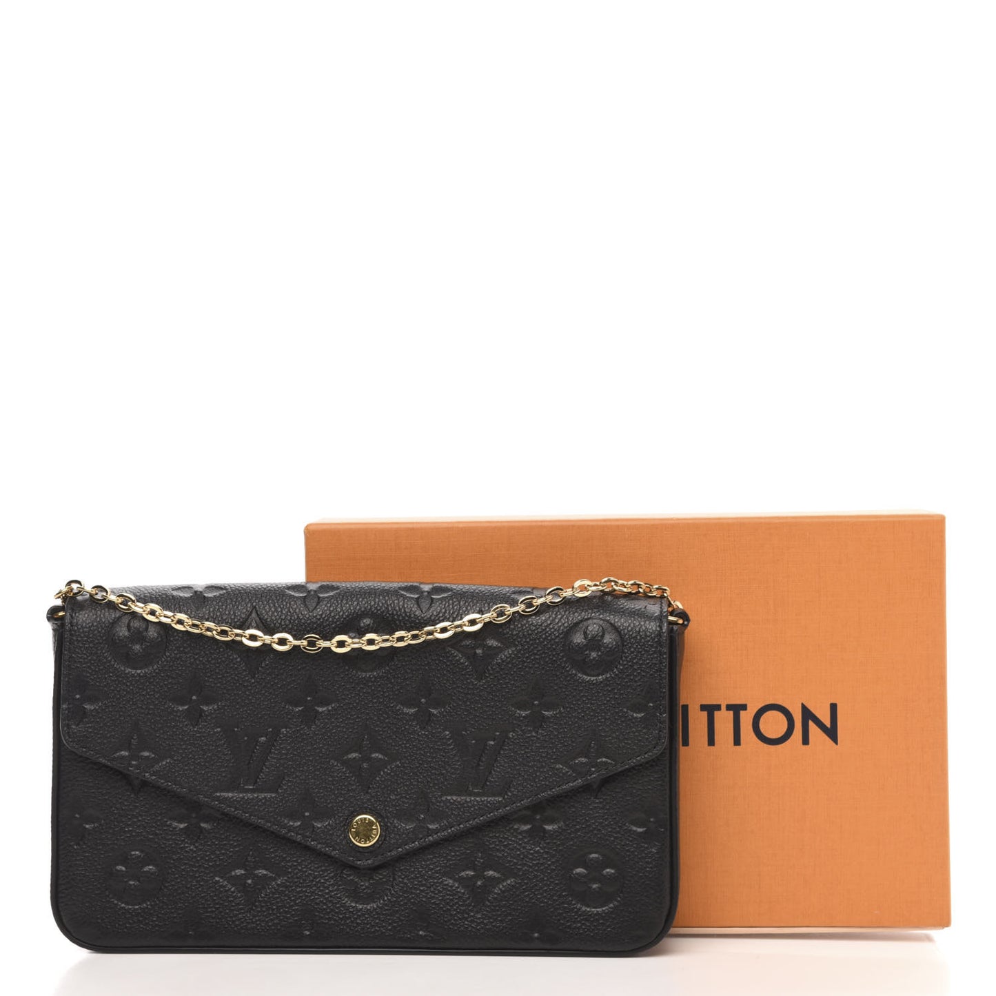 Empreinte Pochette Felicie Chain Wallet Black