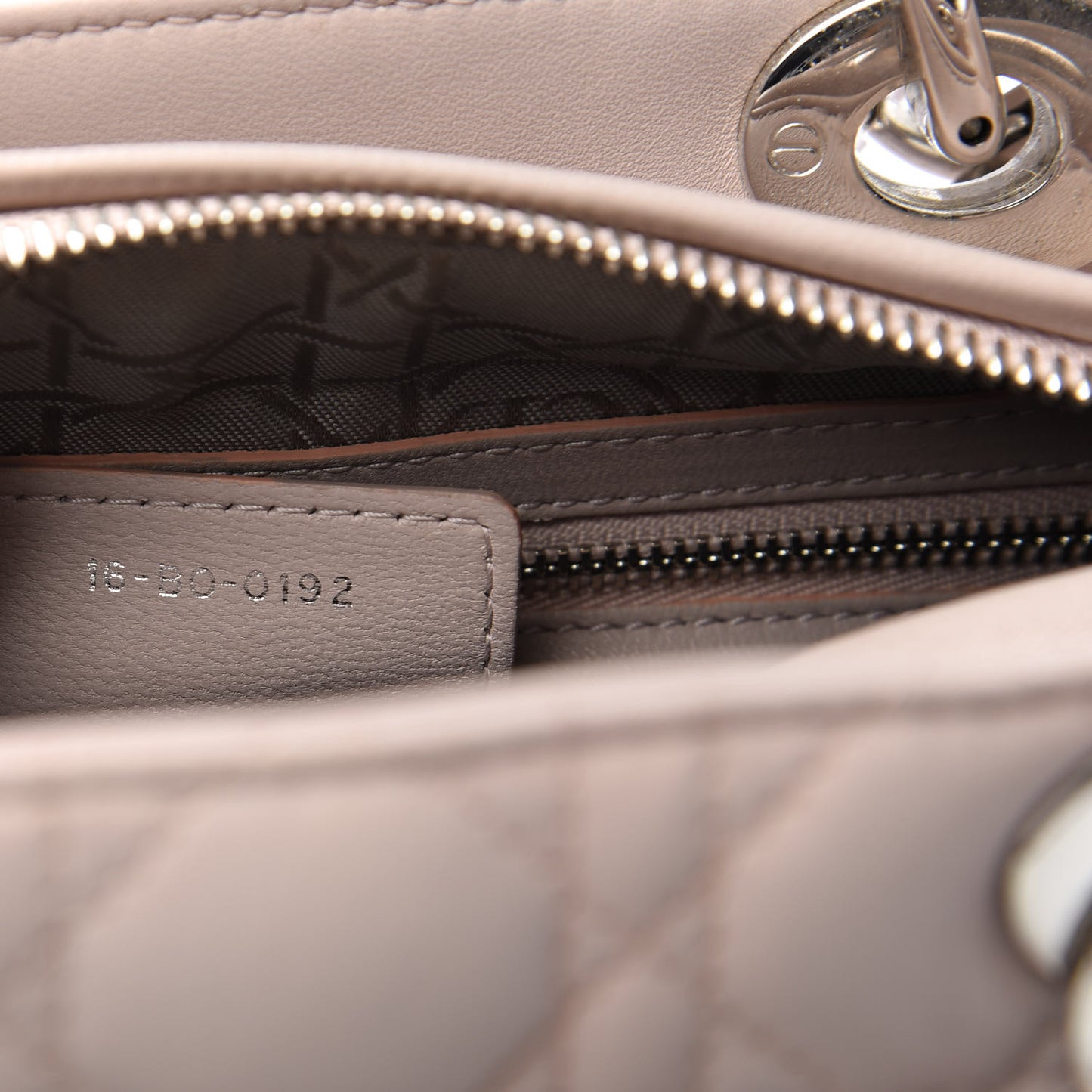 Lambskin Cannage Medium Lady Dior Light Pink