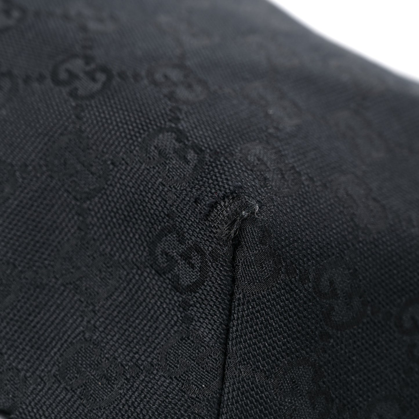 Monogram Web Medium Half Moon Hobo Black