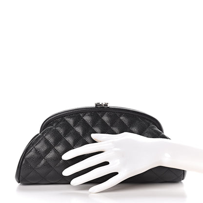 Chanel Caviar Quilted Timeless Clutch Black 2 of 11