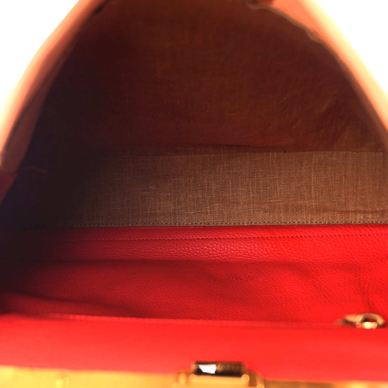 Fendi Cuoio Romano Selleria Bi-Color Large Peekaboo Iconic Satchel 4 of 8
