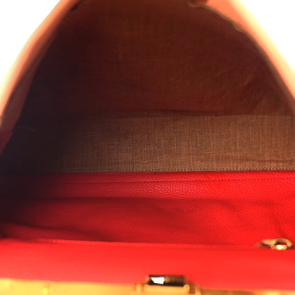 Fendi Cuoio Romano Selleria Bi-Color Large Peekaboo Iconic Satchel 4 of 8