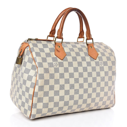 Louis Vuitton Damier Azur Speedy 30 3 of 19