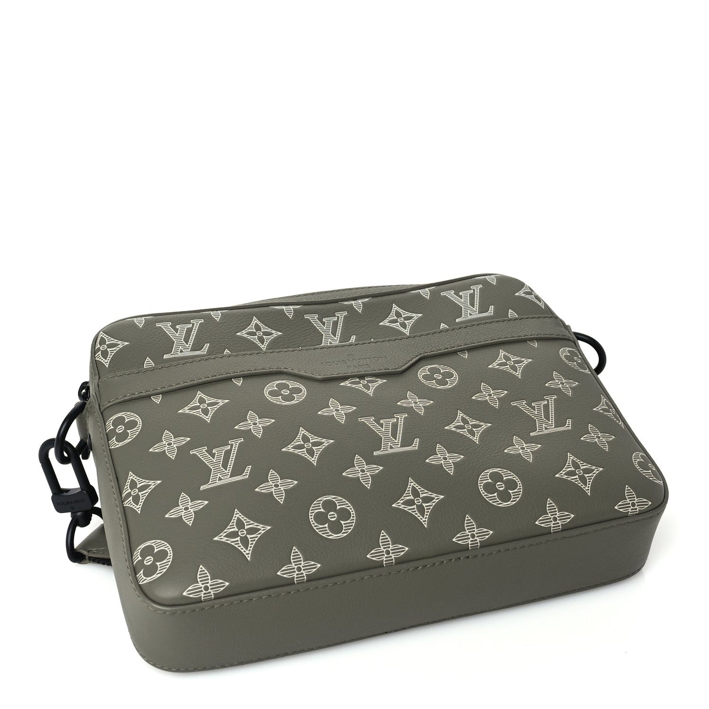 Monogram Shadow G65 Trio Messenger  Olive Green