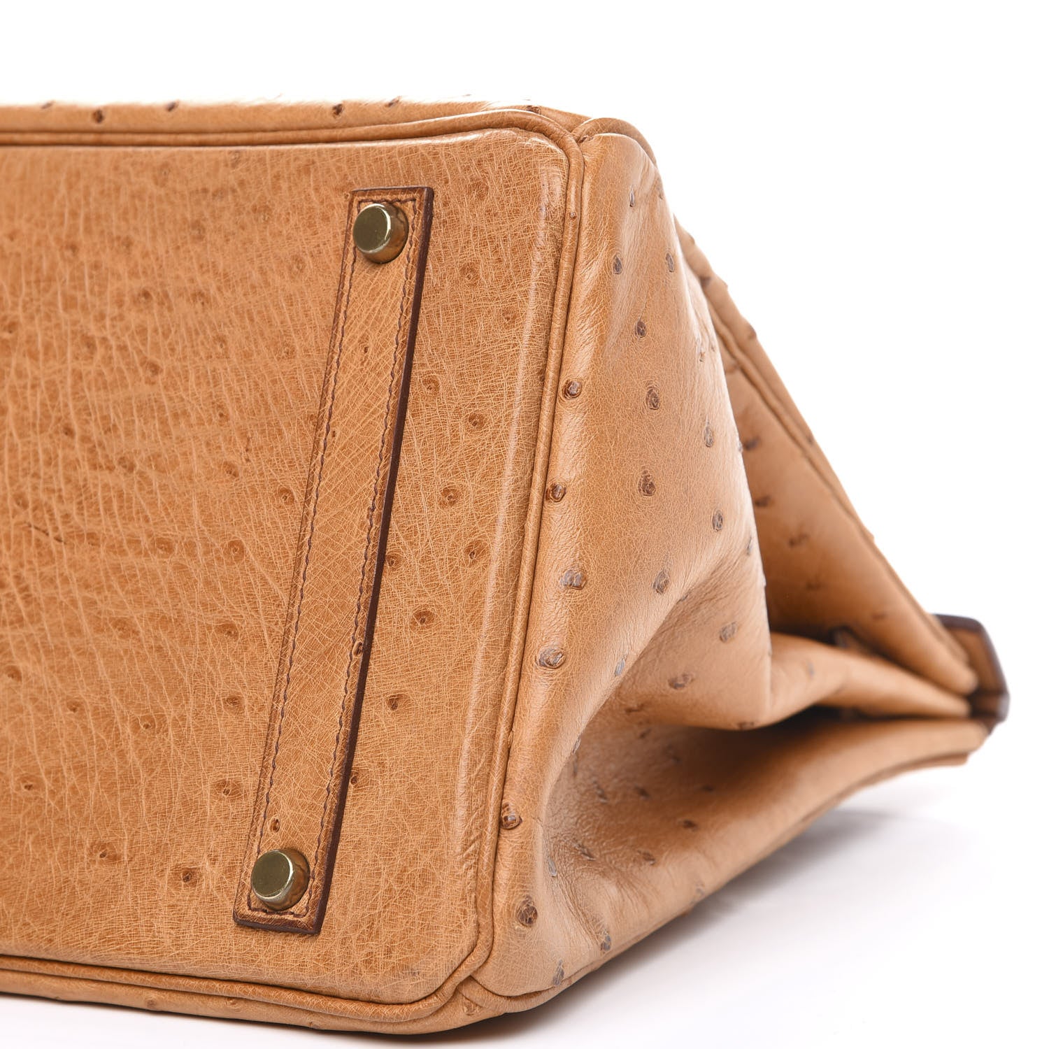 Hermes Ostrich Birkin 35 Gold 25 of 27