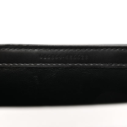Gucci Boarded Dyana Lux Calfskin Web Monochrome Mini Bamboo 1947 Top Handle Bag Black 6 of 7