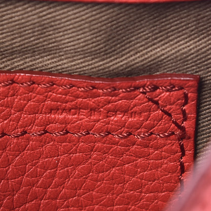 Chloe Calfskin Mini Marcie Round Crossbody Bag Red 8 of 9