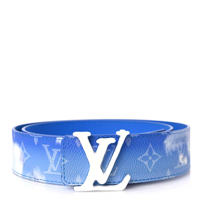 Louis Vuitton Monogram Clouds 40mm LV Initiales Belt 90 36 Blue 1 of 5
