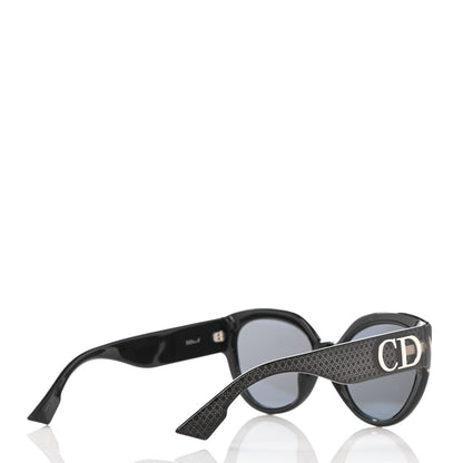 Christian Dior Acetate DDiorF Cat Eye Sunglasses Black 3 of 10