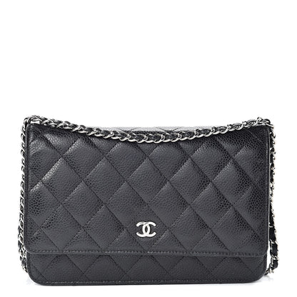 Chanel Caviar Quilted Wallet On Chain WOC Black 1 of 15