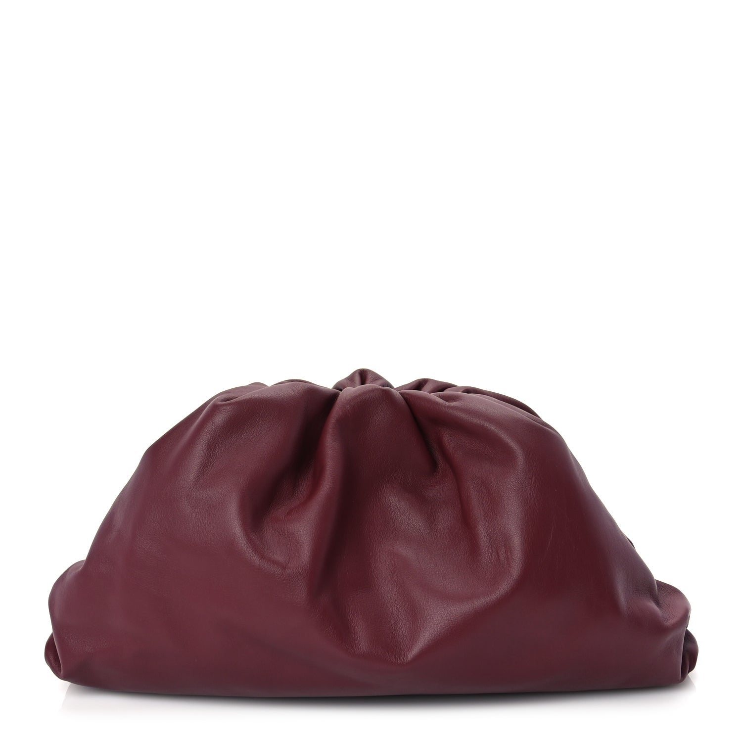 Bottega Veneta Smooth Butter Calf The Pouch Oversized Clutch  Bordeaux 1 of 9