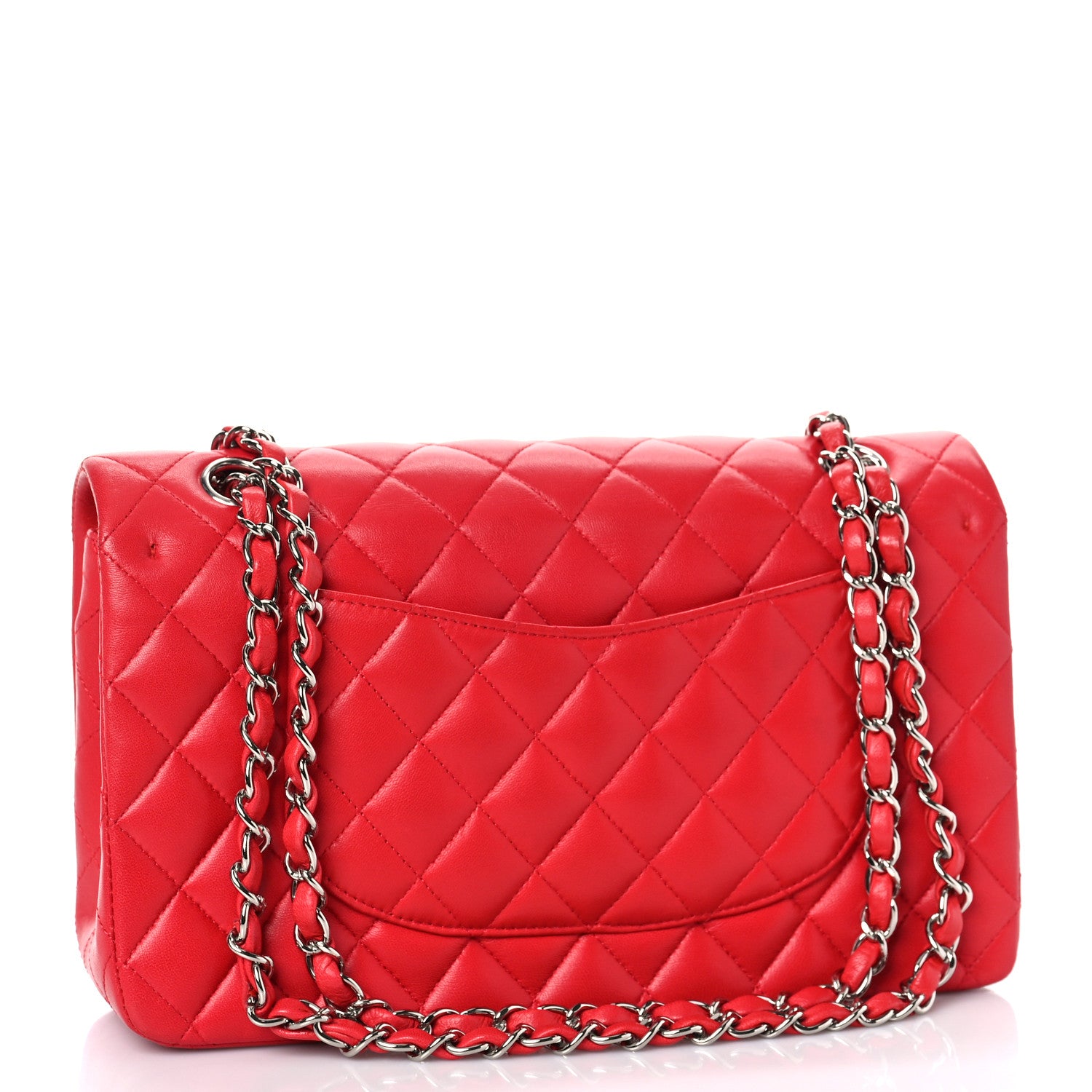 Chanel Lambskin Quilted Medium Double Flap Red 2 of 8