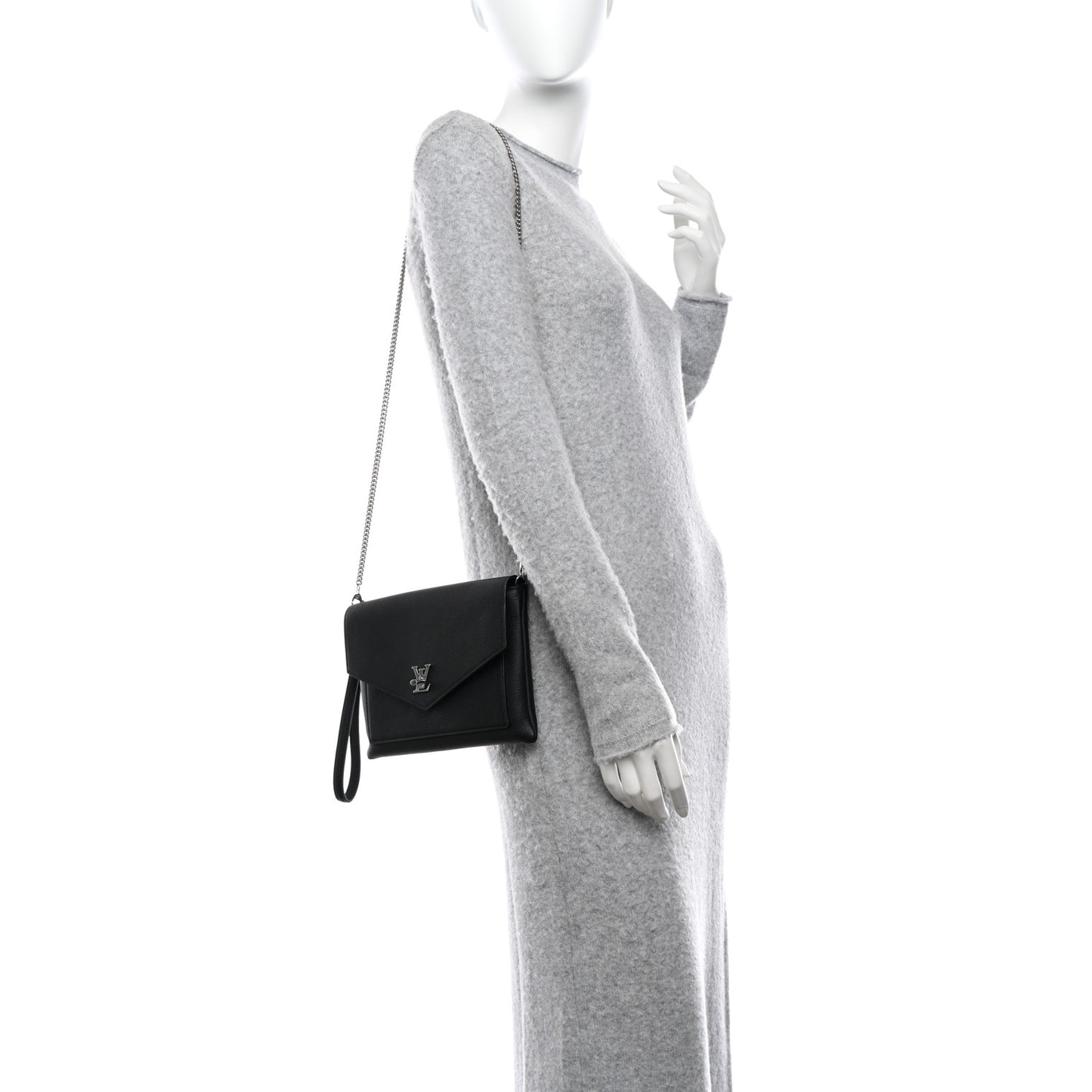 Soft Calfskin My Lockme Pochette Black