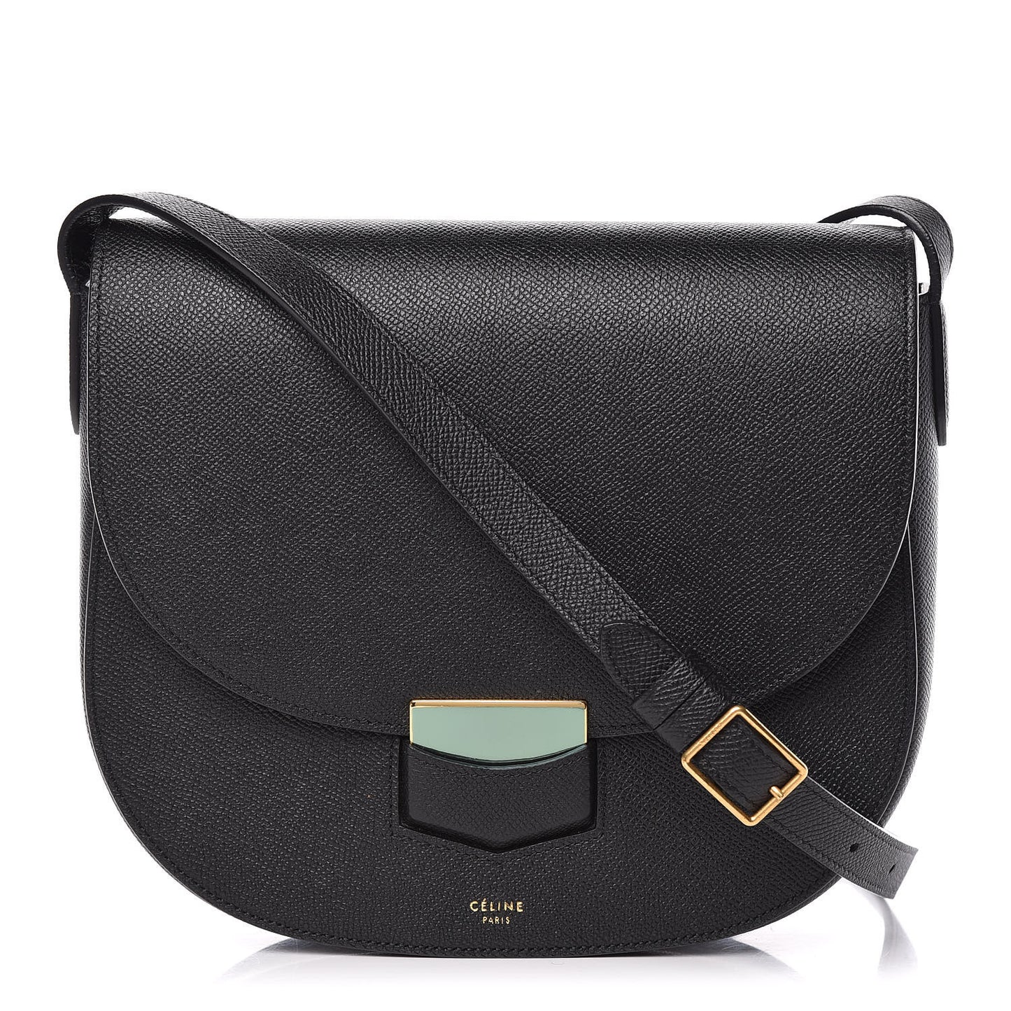 Grained Calfskin Compact Trotteur Black