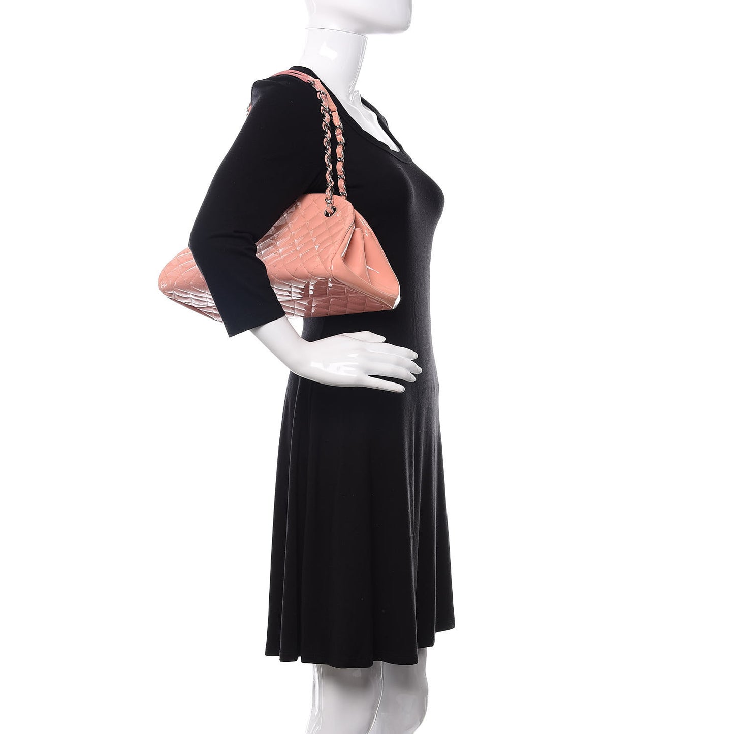 Patent Quilted Medium Just Mademoiselle Pink