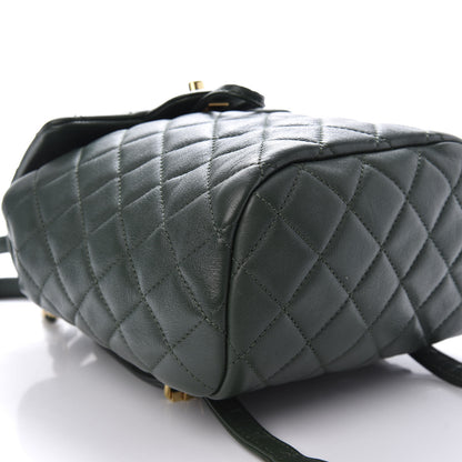 Chanel Lambskin Quilted Mini Urban Spirit Backpack Dark Green 5 of 8