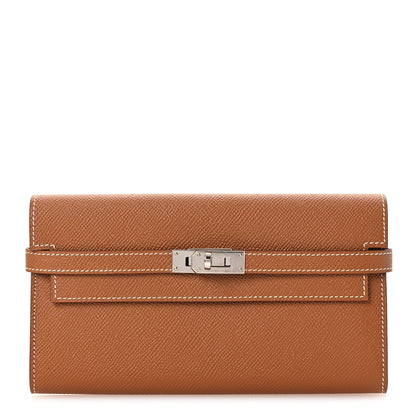 Hermes Epsom Kelly Longue Wallet Gold 1 of 12