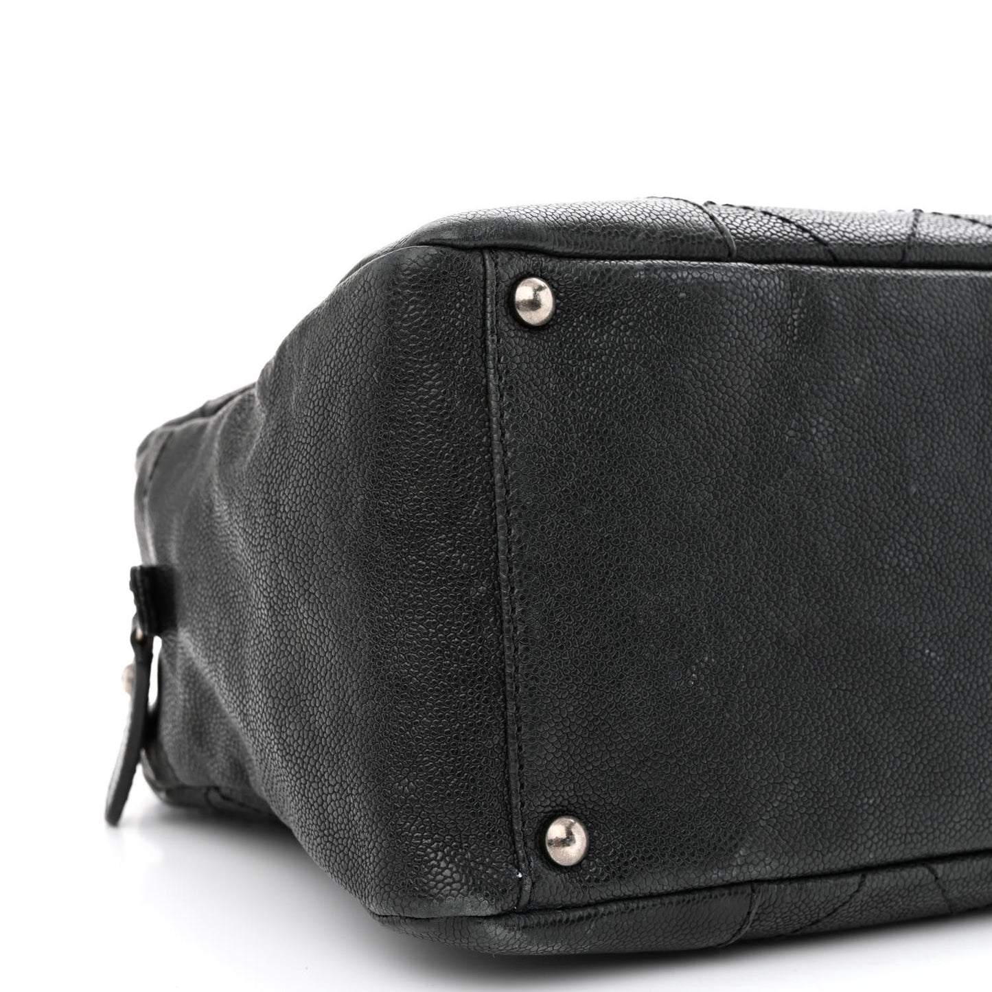 Distressed Caviar Outdoor Ligne Tote Black