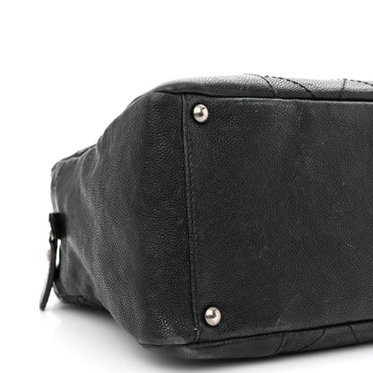Chanel Distressed Caviar Outdoor Ligne Tote Black 9 of 11