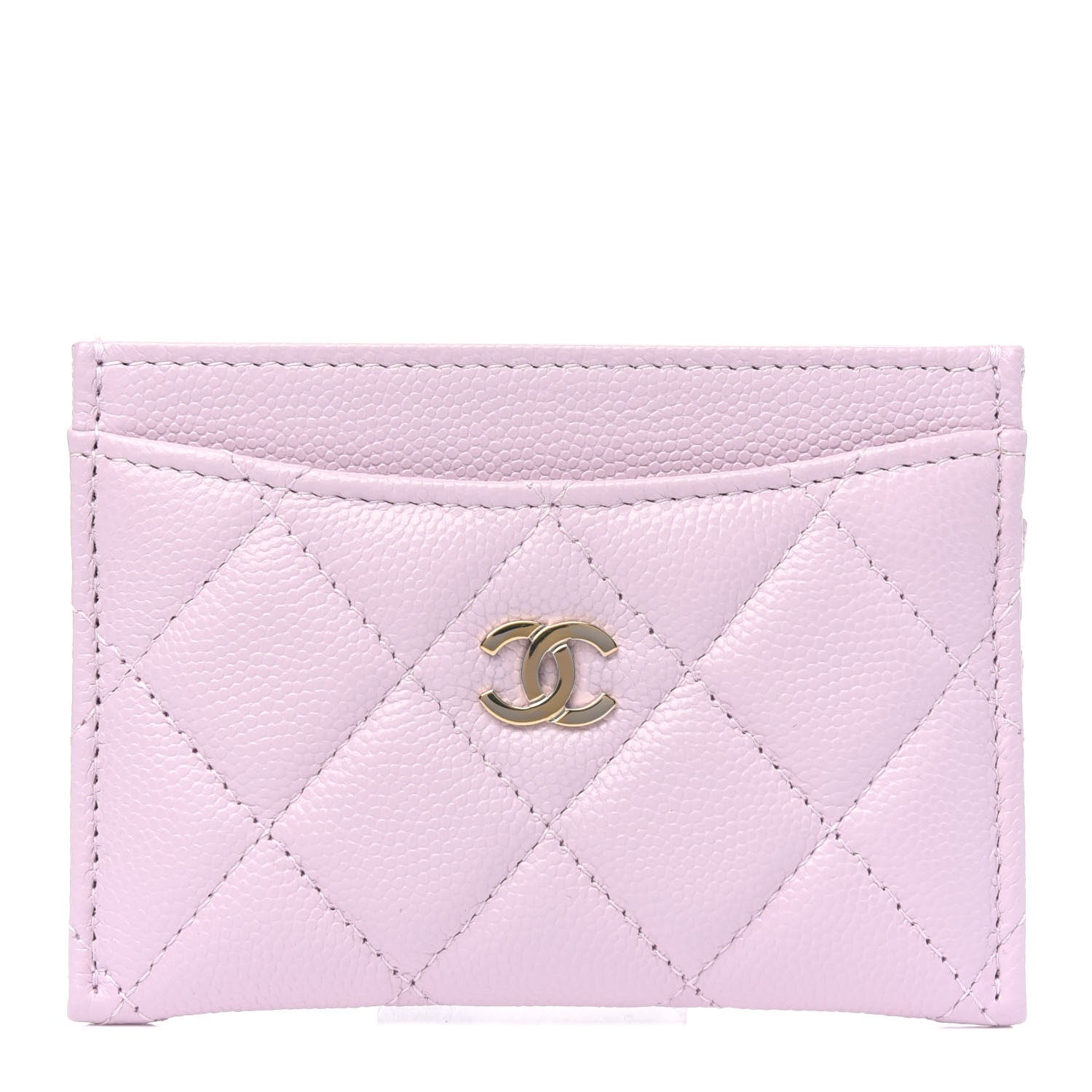 Chanel Caviar Quilted Card Holder Light Pink 1 of 4