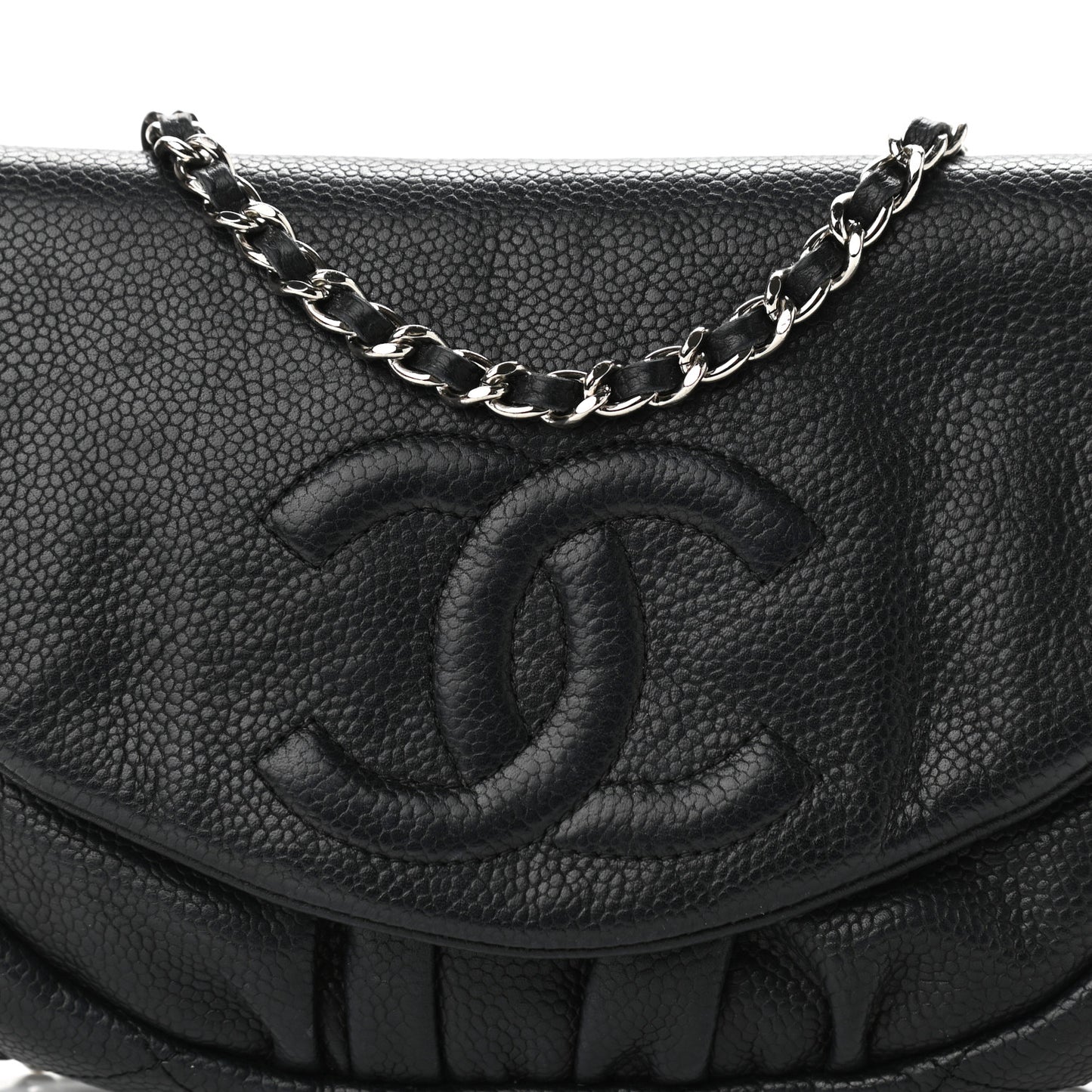 Caviar Half Moon Wallet On Chain WOC Black