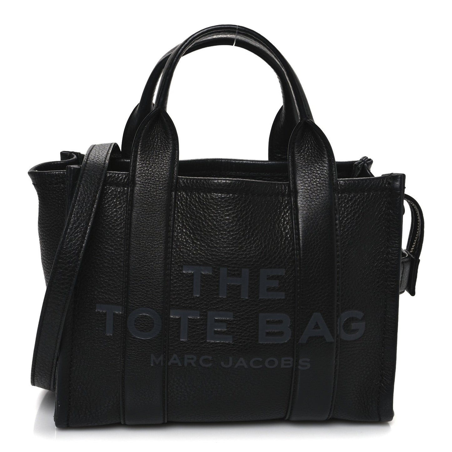 Grained Calfskin Small The Tote Bag Black