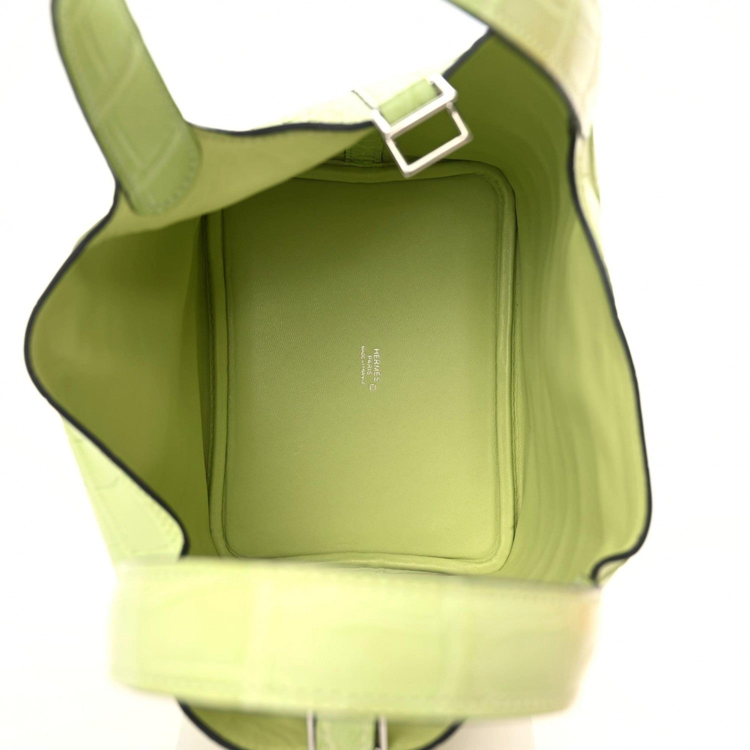 Hermes Matte Alligator Picotin Lock 18 Jaune Bourgeon 9 of 11