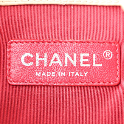 Chanel Aged Calfskin Quilted Small Gabrielle Backpack Beige Black 6 of 7