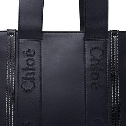 Chloe Calfskin Medium Woody Tote  Obscure Navy 6 of 8