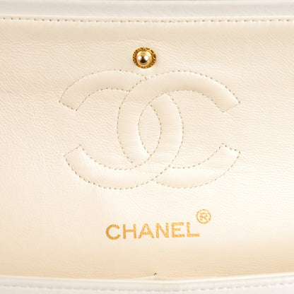 Chanel Lambskin Quilted Small Double Flap White 6 of 9