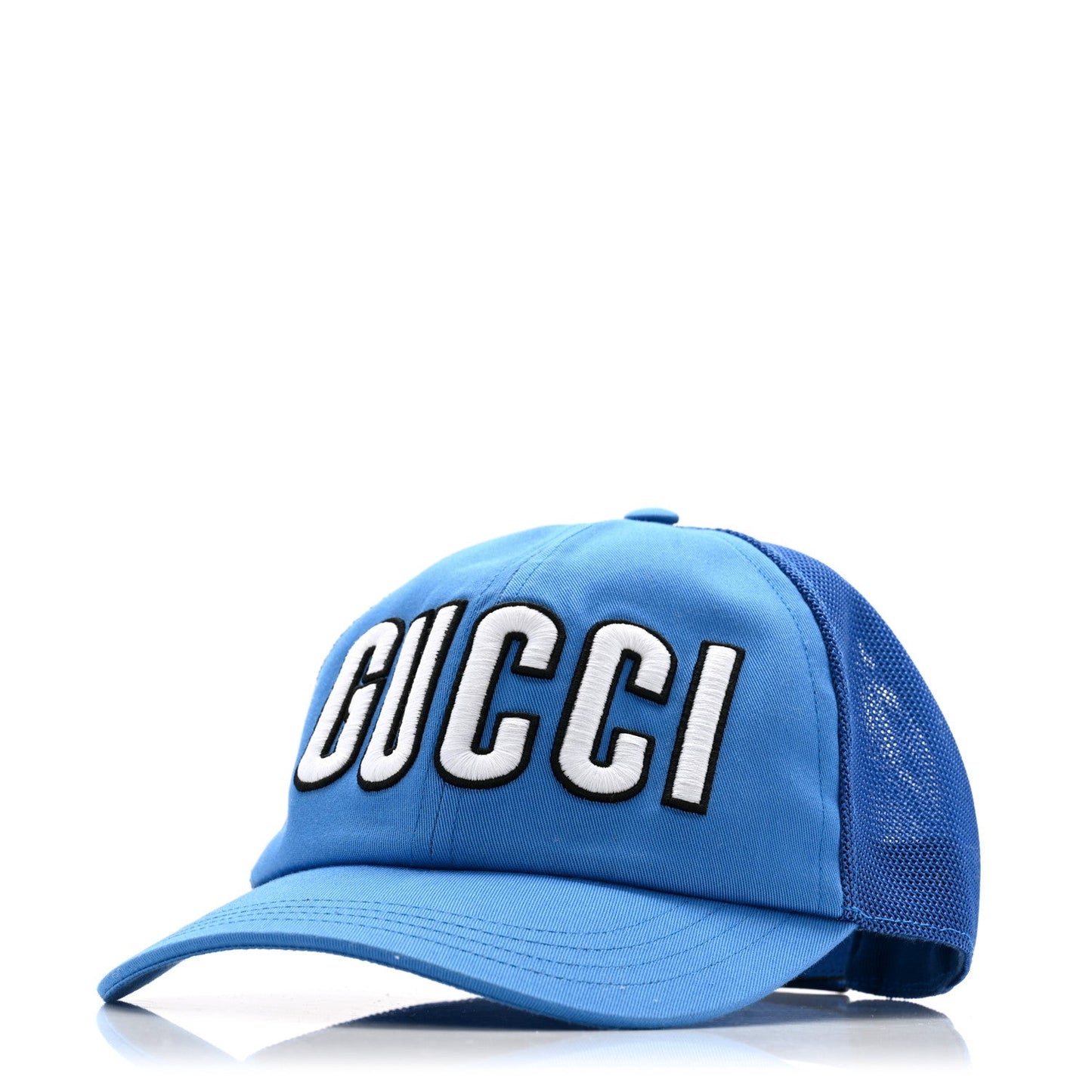 Cotton Logo Patch Baseball Hat L Blue