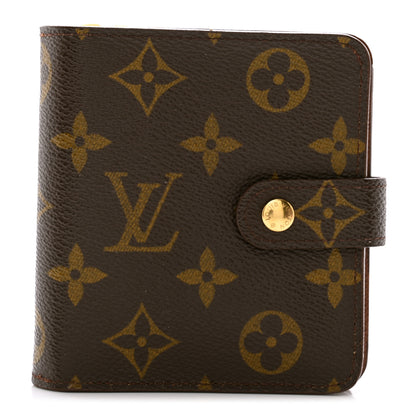 Louis Vuitton Monogram Compact Zippe Zipped Wallet 1 of 10