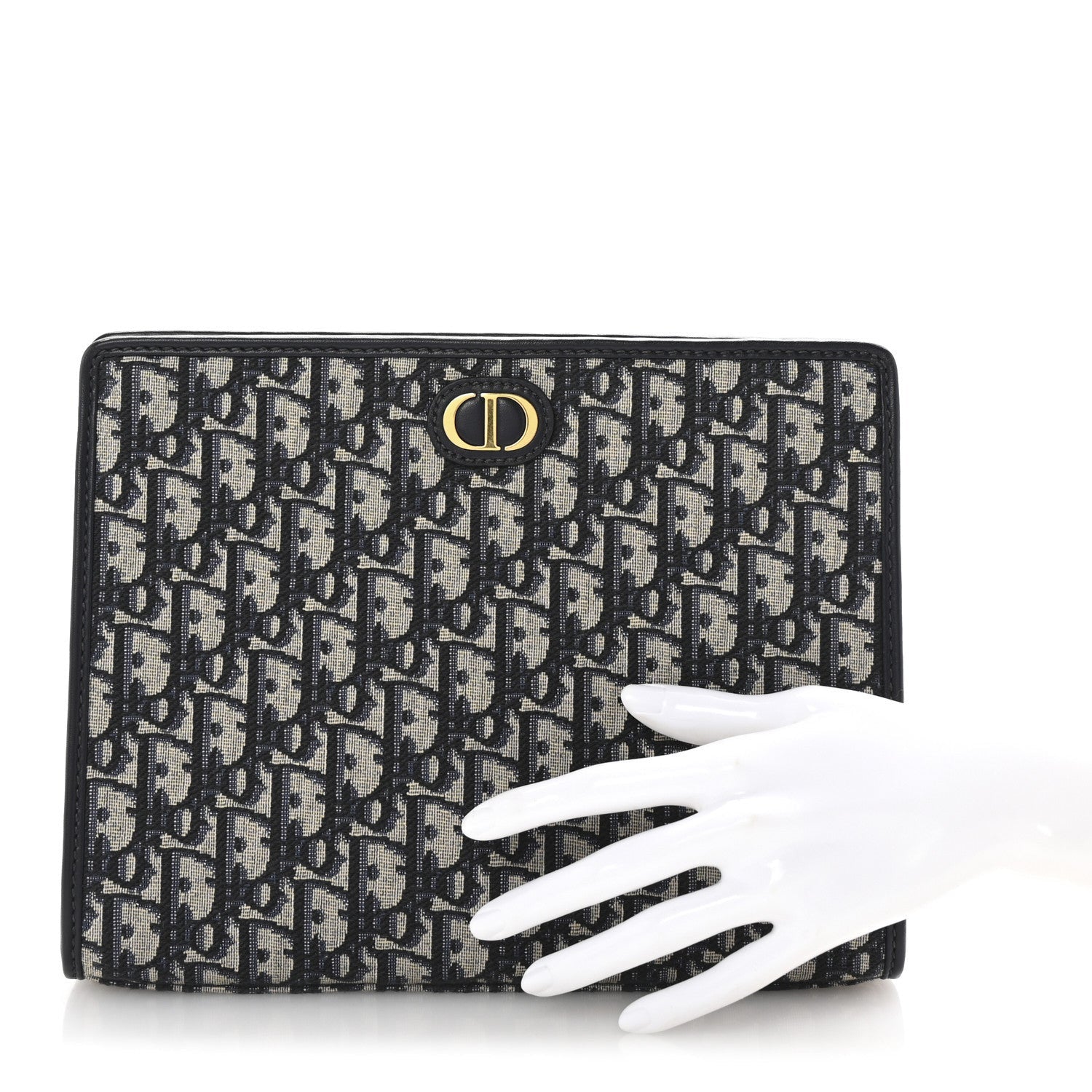 Christian Dior Oblique 30 Montaigne Pouch Blue 2 of 6
