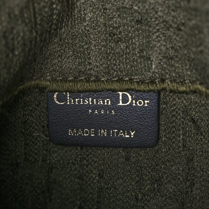 Christian Dior Oblique Embroidered Saddle Belt Pouch Green 5 of 9