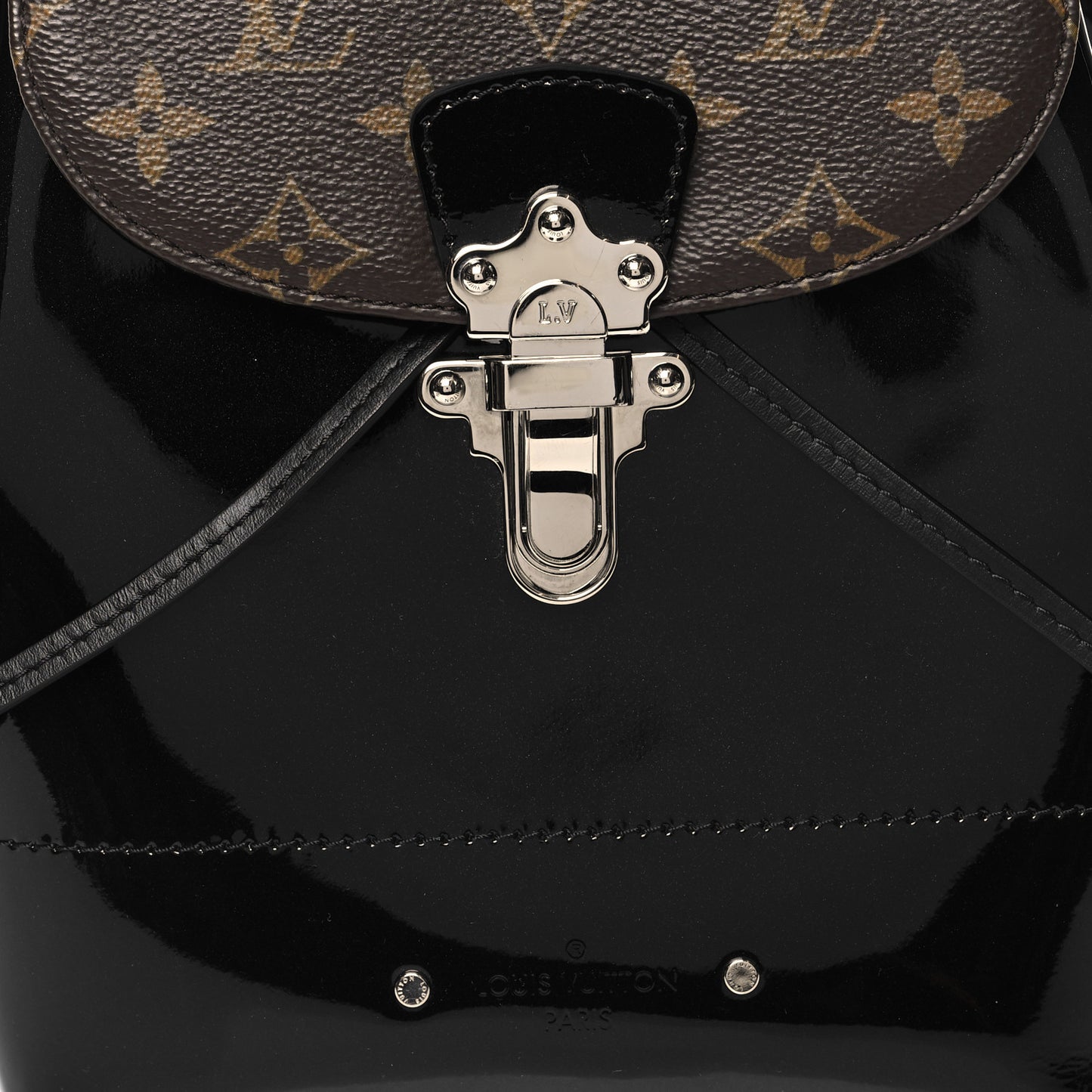 Patent Monogram Hot Springs Backpack Black