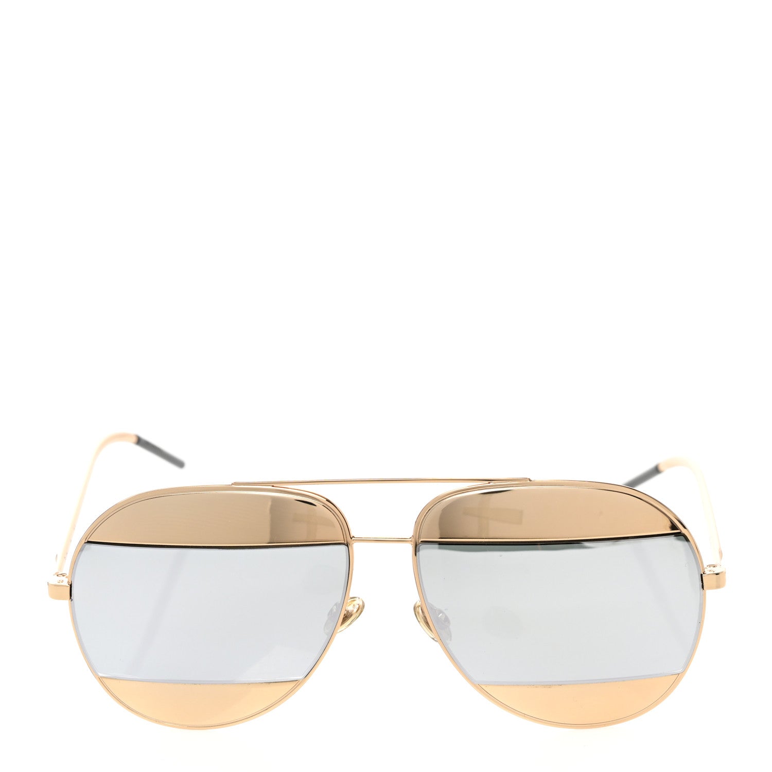 Christian Dior Split 1 Aviator Sunglasses Gold 2 of 6