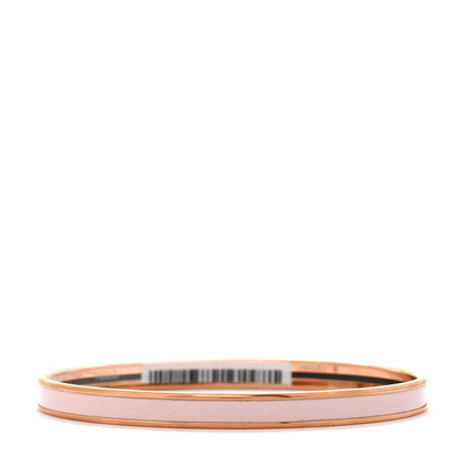 Hermes Enamel Extra Narrow Uni Bracelet 65 Rose Candeur 3 of 6