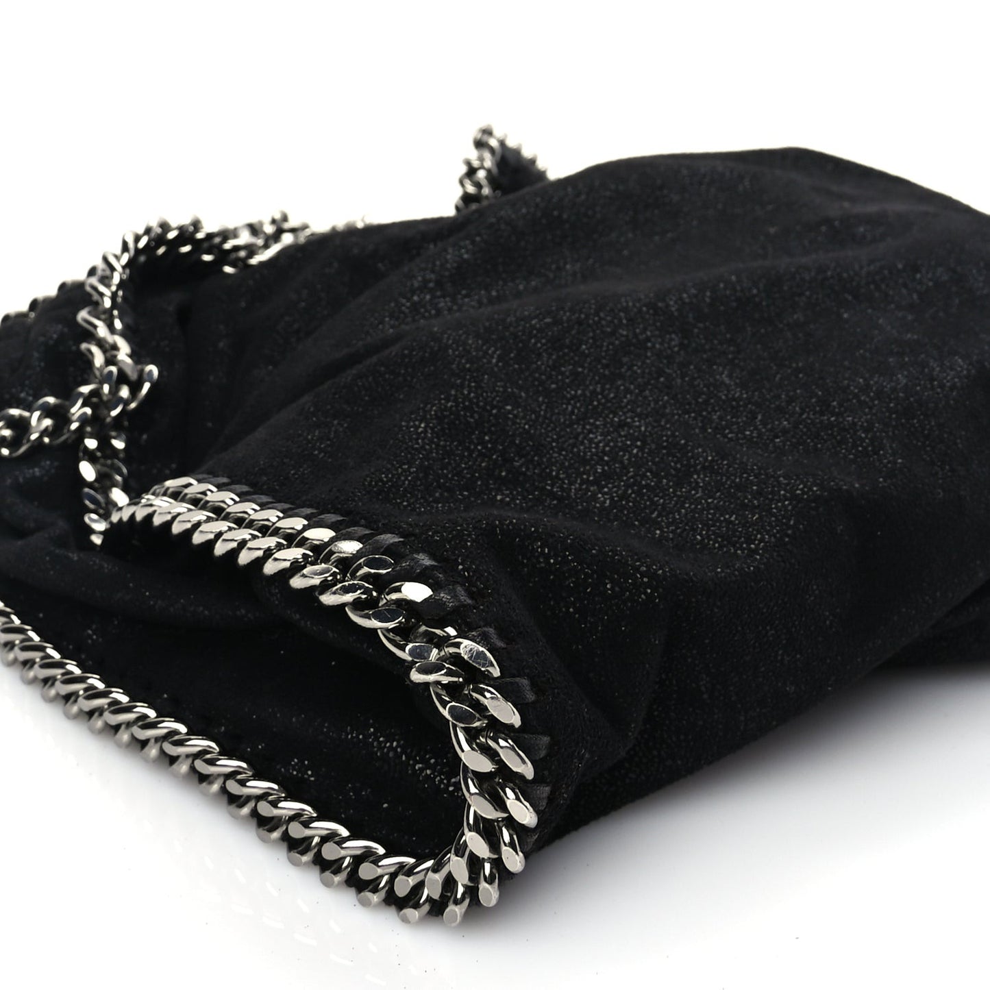 Shaggy Deer Falabella Fold Over Tote Black